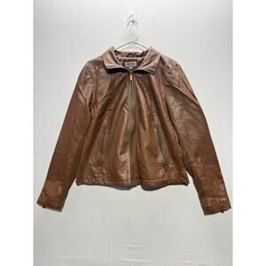 Reaction Kenneth Cole Women'as Jacket - Size XL/TG - Brown - Polyester/Rayon